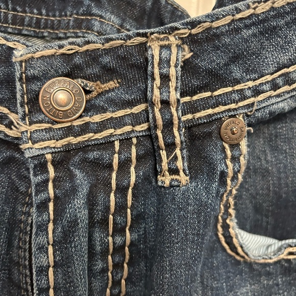 Buffalo David Bitton Blue‎ Relaxed Jeans with Vintage Fading Mens - Picture 4 of 13